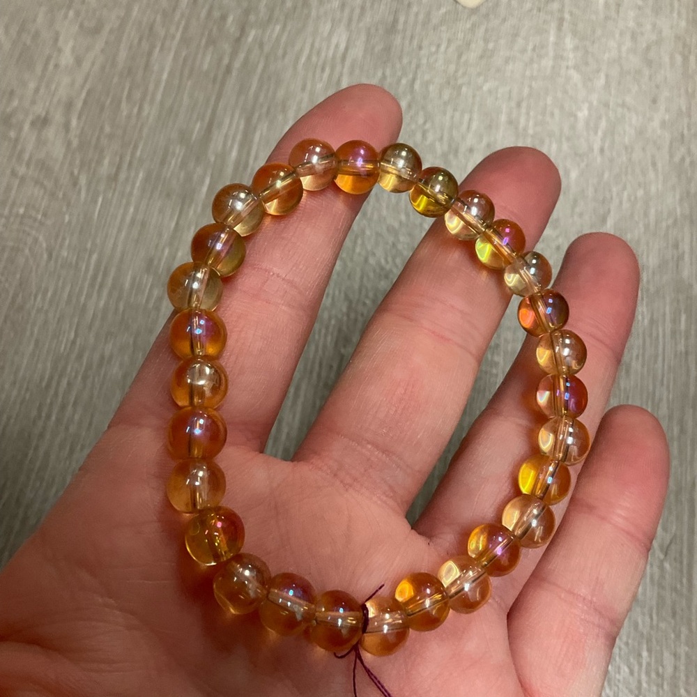 Amber Beaded Bracelet